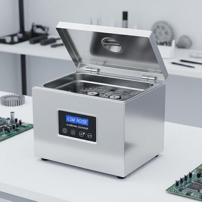 Niskopoziomowy stołowy myjka ultradźwiękowy ze zbiornikiem ze stali nierdzewnej, przeznaczony do czyszczenia w różnych gałęziach przemysłu